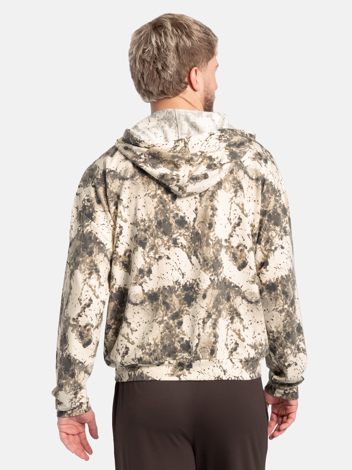 Fruit of the Loom Men's Baby French Terry Pullover Sleep Hoodie, Sizes S - XXL