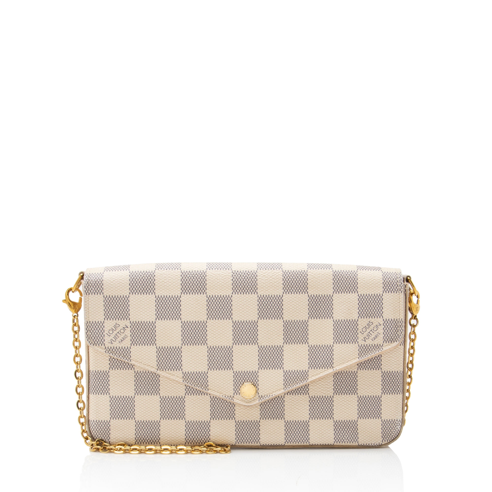 Pre-Owned Louis Vuitton Damier Azur Felicie Pochette
