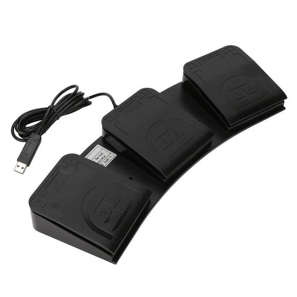Pedal USB con tres teclas, controlador MIDI, interruptor mecánico, teclado de computadora programable para jugar.