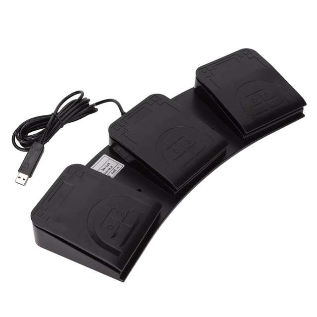 Pedal USB con tres teclas, controlador MIDI, interruptor mecánico, teclado de computadora programable para jugar.