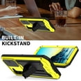 thumbnail image 6 of Feishell Cover for Samsung Galaxy S22 Case Heavy Dustproof Shockproof Dropproof Military Grade Rugged Durable Aluminum Metal Case with Kickstand Screen Protector, Yellow, 6 of 7
