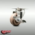 thumbnail image 2 of 3.5 Inch 316SS High Temp Glass Filled Nylon Swivel Bolt Hole Caster with Brake, 2 of 2