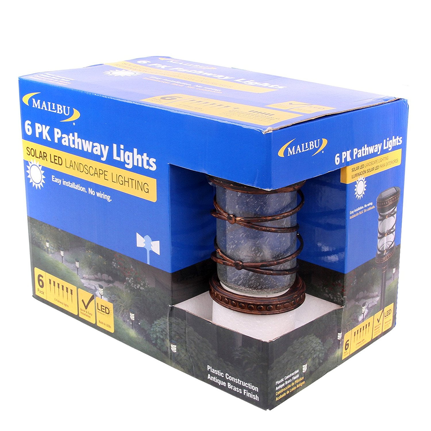 Malibu 6 Pack Pathway Lights Solar Led Landscape Lighting Malibu 6 Pack Pathway Lights Solar Led Landscape Lighting