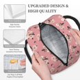 thumbnail image 3 of Yiaed Rose Flowers Print Lunch Bag Adult Insulated Lunch Box, Leakproof Cooler Food Lunch Containers Reusable High Capacity Lunch Tote Bags-One Size, 3 of 6