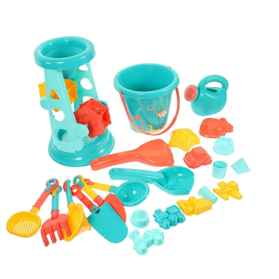Supvox 1Set Assorted Color Sand Building Set with Shovels for Beach and Park