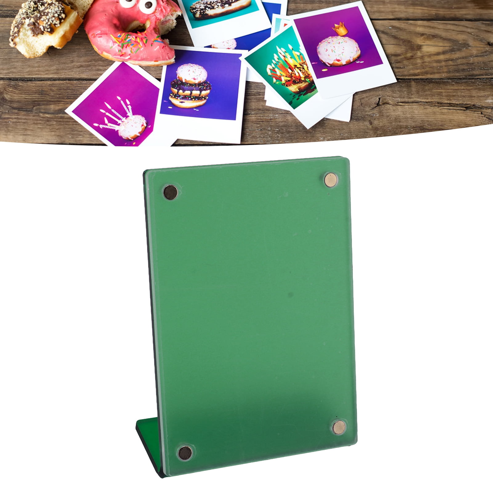 Acrylic Picture Frame 3Inch Display Stands Sign Holder Photo Slanted