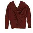 thumbnail image 2 of bar III Womens Twist Back Pullover Sweater, Brown, Medium, 2 of 2