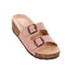 thumbnail image 1 of Gosh Sandalia Plataforma Slide Juvenil Mujer Hebillas Gamuza Rosa 052D0E rosa 25 Gosh 052D0E, 1 of 7