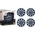 thumbnail image 6 of Swiss Drive 15 in. Wheel Covers ABS Durable Black and Blue fits Most Vehicles, 4 Pack, 6 of 8