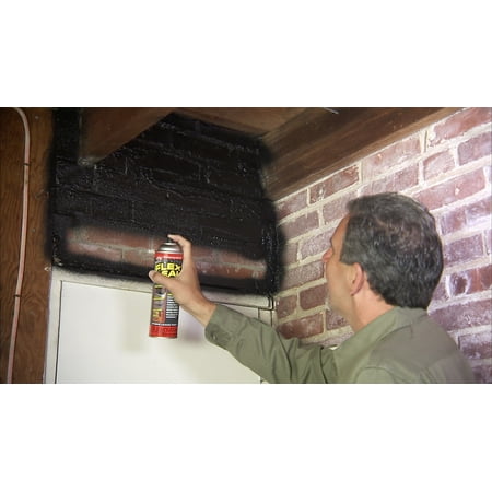 Flex Seal Automotive Aerosol Liquid Rubber Sealant Coating, 14 oz, Black