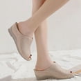 thumbnail image 4 of Vintage Fish Mouth Wedge Sandals Women Summer Outdoors Comfort Orthopedic Sandal Platform Sandals, 4 of 8