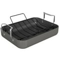 thumbnail image 3 of Kook Roasting Pan with Rack Insert, Rectangular, Hard Anodized, Nonstick, 17 Inch, 3 of 6
