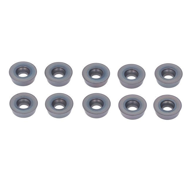 10Pcs Carbide Turning Inserts Coated Blade CNC Lathe Tool Holder Metal Milling RDMT1604MOTN