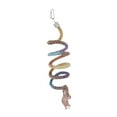 thumbnail image 3 of Percha de cuerda de pájaros loro perca espiral 59.06 pulgada juguete de trepadora de algodón flexible para loros africanos pájaros pequeños Gradiente, 3 of 8