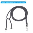 thumbnail image 2 of Phone Lanyard Crossbody Adjustable Neck Lanyard with Transparent Lanyard Patch for Smartphone Black Gray 1 Pcs, 2 of 5