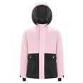 thumbnail image 3 of Rswnyirn Kids Girls Winter Windproof Skiing Jacket Thick Warm Outdoor Snowboard Hooded Snow Coats Pink 8, 3 of 7