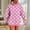 Pink, variant on Odbmxy Pink Hoodies for Women Plus Size Long Sleeve Womens Shirts Oversized Polka Dots Pocket Athleisure Sweatshirts,M
