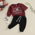 thumbnail image 3 of Baby Boy Christmas Sweatshirt and Pants Set  2 Piece Outfit, 3 of 9