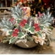 thumbnail image 1 of Esquejes de agujas blancas navideñas | Ramas de plástico esmerilado de 25 cm para decoración navideña | Tallos flexibles para árboles de Navidad, coronas y centros de mesa DIY, 1 of 5