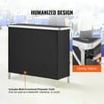 thumbnail image 2 of KFFKFF Collapsible Mobile Bar Table, Display Stand, Comes with Transport Bag, Storage Rack and Dark Drape, Dimensions: 38.39" x 15.16" x 34.25", 2 of 9