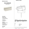 thumbnail image 2 of Alno A952-PC Millennium 5 Inch Cabinet Cup Pull Polished Chrome, 2 of 2