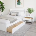 thumbnail image 4 of Nexera Harper 3-Piece Reversible Storage Bedroom Set, White, Double, 4 of 6