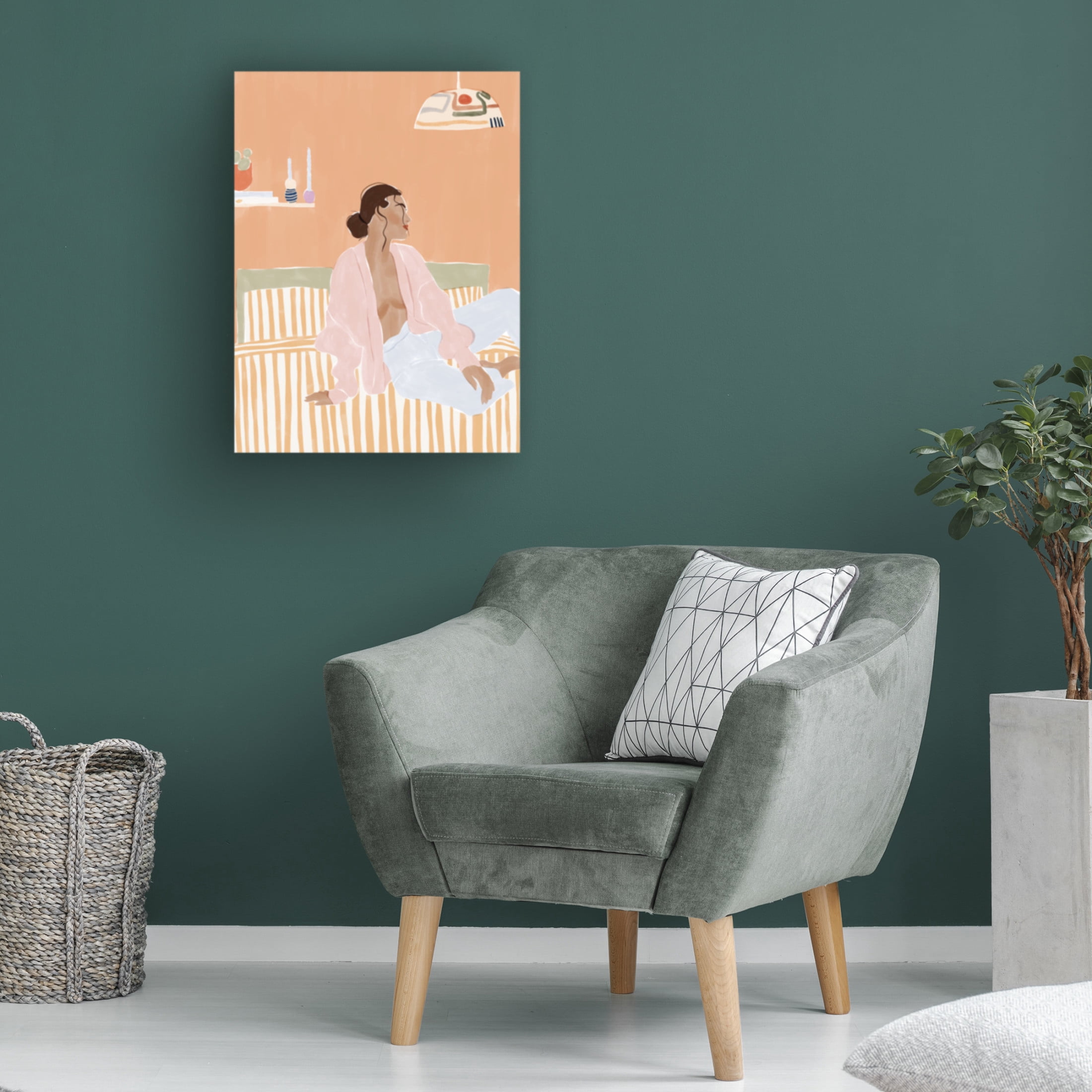 Trademark Fine Art Ivy Green Illustrations Just Let Me Chill Canvas Wall Art