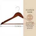 thumbnail image 6 of REGALWOVEN 2 Pcs Wood Hangers, Durable 360-degree Space Saving Clothes Hangers for Clothing, Pants, Skirts, and Shirts Mocha, 6 of 6