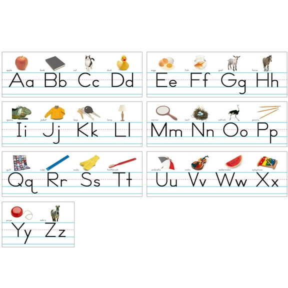 North Star Teacher Resources Photo Traditional Manuscript Alphabet Lines Bulletin Board Set