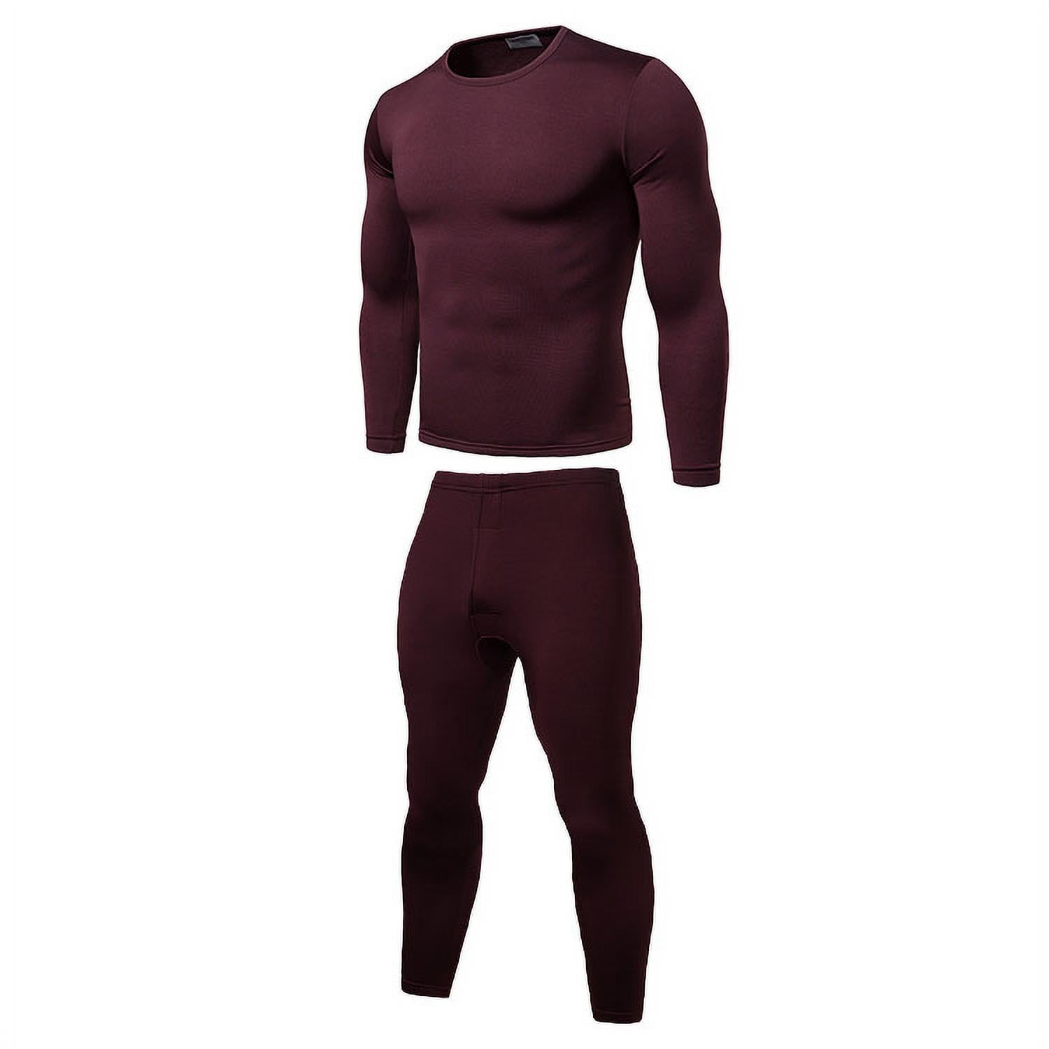 Men's Two Piece Set Thermajohn Long Johns Thermal Underwear Lined Base Layer  Set For Cold Weather Winter Autumn 