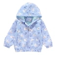thumbnail image 4 of Pretxorve Kids Girls Boys Hooded Jacket Graphic Print Zip Up Windbreaker with Pockets Outerwear Sizes 1-9Y, 4 of 4