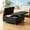 Pu Black, variant on Panapinka 35 Inch Extra Large Storage Ottoman Coffee Table, Lift Top Square Ottoman with Storage, No Assembly Required Upholstered Ottoman Coffee Table for Living Room, Footrest and Storage Bench