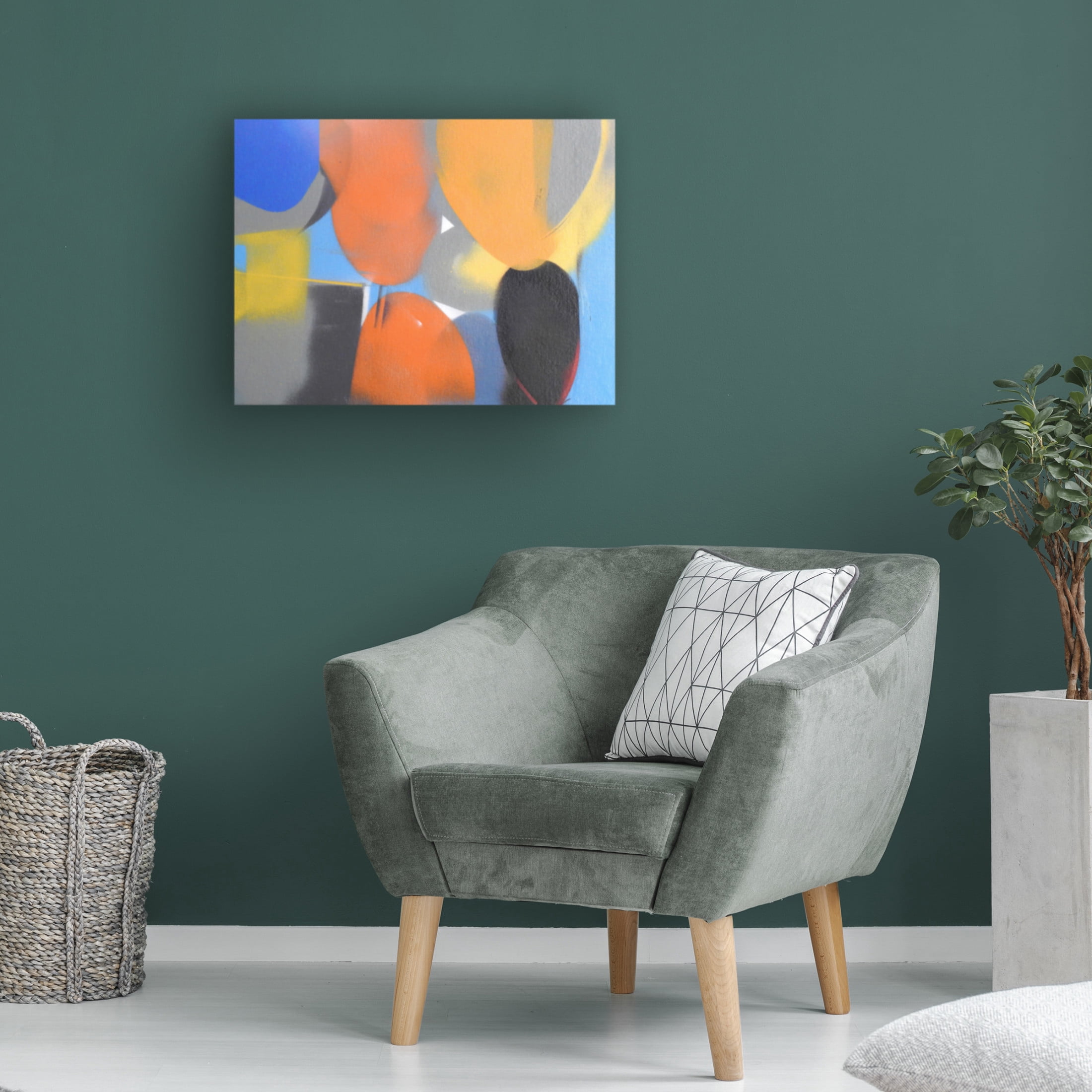 Canvas Wall Art - Gill Miller 'Life 9' Wall Art for Living Room, Bedroom, or Office Décor by Trademark Fine Art - 19 x 14 Inches