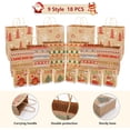 thumbnail image 4 of Magotan 18 packs Christmas Bags, 9 Style Assorted Sizes with Handles Bulk Christmas Themed Reusable Kraft Gift Bags, Suitable for Christmas Parties, 4 of 8