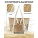 thumbnail image 3 of Bolsa de playa HOMESPON impermeable a prueba de arena para mujer (caqui), 3 of 7