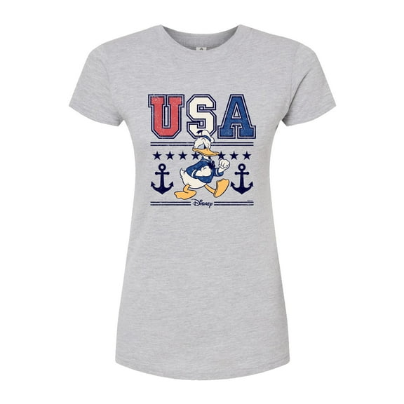 Disney - USA Donald  - Juniors Fitted Graphic T-Shirt