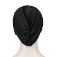 thumbnail image 4 of iHPH7 Head Wrap Scarf Head Scarf for Women's Hair Cancer Headwear for Women Head Scarves for Women with Cancer Head Wraps for Black Women, Black One Size, 4 of 4