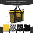 thumbnail image 2 of 2-in-1 Mesh Beach Bag Large Pool Handbags Lightweight Waterproof Women Mesh Tote for Swimming Pool Travel Work, 2 of 8