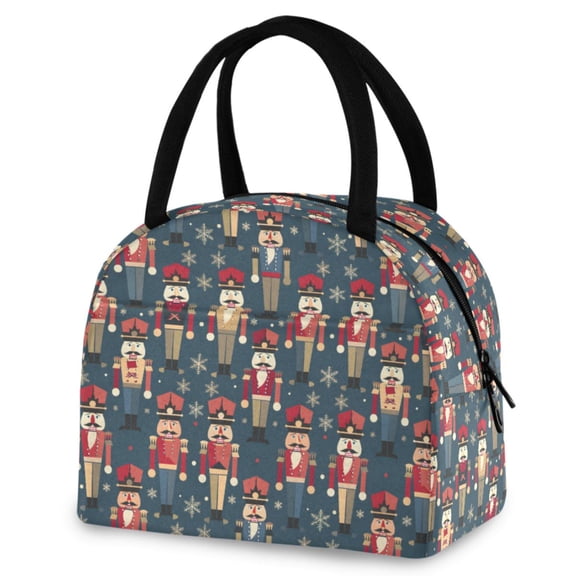 ALAZA Nutcrackers Insulated Lunch Box Reusable Cooler Tote Bag Work Office Picnic