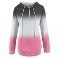 thumbnail image 4 of Aayomet Zip Up Hoodie Casual And With Pocket Clothes Sleeve Prints Pullover Sweatshirts Crewneck Sweatshirt Women Pink,S-XXL, 4 of 5