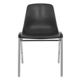 thumbnail image 2 of Hampden Furnishings Willa Collection Plastic Stack Chair, Black, Pack of 2, 2 of 4