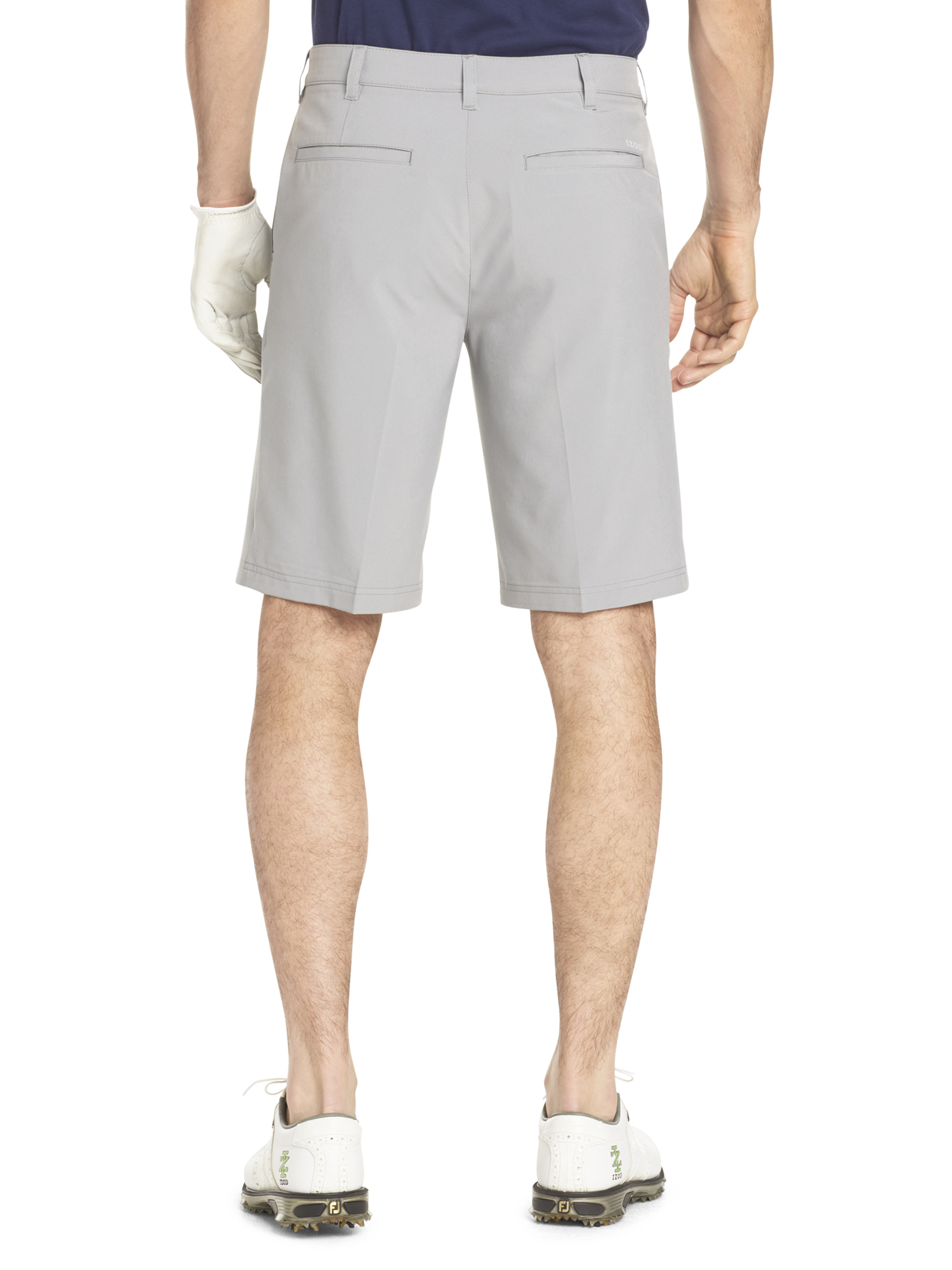 Izod Mens Golf Swingflex Performance Stretch Flat Front Short