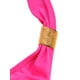 thumbnail image 5 of VISgogo Traje de baño femenino de 2 piezas, camisola de cuello halter de color sólido con cordón + bragas de bikini para mujer, S / M / L / XL / XXL VISgogo  moda, 5 of 9