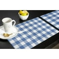 thumbnail image 5 of Easter Buffalo Plaid Blue Indoor Placemat Set of 4, Non-Slip Placemats for Kitchen/Dining Table/BBQ/Patio/Parties, 12"x18" Washable Durable Cotton-Linen Table Mats, Ocean Theme, 5 of 6