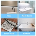 thumbnail image 3 of relayinert Drain Hair Catcher Single-use Draining Mesh Sticker Rectangular Filter Sink Strainer Polyester Bathroom Floor Showers, 3 of 6
