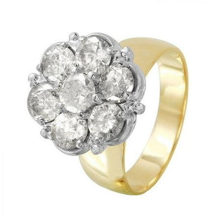 Foreli 2.5CTW Diamond 14K Two tone Gold Ring