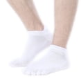 thumbnail image 4 of Calcetines de algodón cortos, de caña baja, de cinco dedos, de verano, deportivos, transpirables, con puntera para hombre, 4 of 6