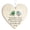 White C, variant on WWV Meaningful Gift Sea Glass Heart Ornament Friendship Gift Acrylic Hanging Keepsake with Quote for Best Friend Sister Birthday Christmas Home Decor