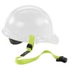 Ergodyne Squids 3155 Hard Hat Elastic Lanyard, Clamp, Hi-Vis Lime (5 Units)