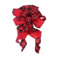thumbnail image 2 of Bow DIY Christmas Ornaments Bow-knot Ribbon Rural American Country Style Handmade Decoration Lattice, 2 of 5